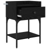 Table de chevet Chêne noir 40 x 29 x 60 cm Bois d'ingénierie 581414581414