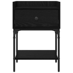 Table de chevet Chêne noir 40 x 29 x 60 cm Bois d'ingénierie 581414581414