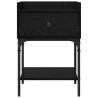 Table de chevet Chêne noir 40 x 29 x 60 cm Bois d'ingénierie 581414581414