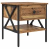 Table de chevet avec tiroir Bois ancien 40 x 42 x 45 cm 581417581417
