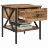 Table de chevet avec tiroir Bois ancien 40 x 42 x 45 cm 581417581417