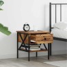 Table de chevet avec tiroir Bois ancien 40 x 42 x 45 cm 581417581417