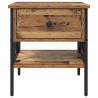 Table de chevet avec tiroir Bois ancien 40 x 42 x 45 cm 581417581417