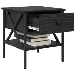 Table de chevet avec tiroir 2 pcs Chêne noir 40 x 42 x 45 cm 581419581419