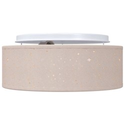 Lampe de plafond Taupe 30 x 30 x 13,5 cm tissu 581420581420