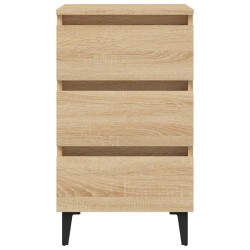 Table de chevet avec pieds en métal chêne sonoma 40x35x69 cm 581422581422