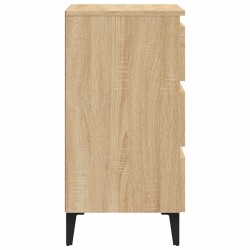 Table de chevet avec pieds en métal chêne sonoma 40x35x69 cm 581422581422