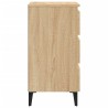 Table de chevet avec pieds en métal chêne sonoma 40x35x69 cm 581422581422