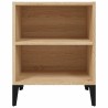 Table de chevet avec pieds en métal chêne sonoma 40x30x50 cm 581424581424
