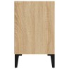 Table de chevet avec pieds en métal chêne sonoma 40x30x50 cm 581424581424