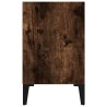 Table de chevet avec pieds en métal Chêne fumé 40x30x50 cm 581426581426