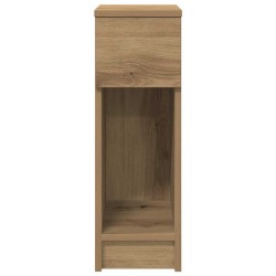 Table de chevet avec tiroir chêne artisanal 20x36x60 cm 581430581430
