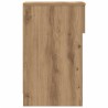 Table de chevet avec tiroir chêne artisanal 20x36x60 cm 581430581430