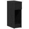 Table de chevet avec tiroir chêne noir 20x36x60 cm 581432581432