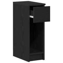Table de chevet avec tiroir chêne noir 20x36x60 cm 581432581432