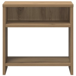 Table de chevet chêne artisanal 40x30x40 cm bois d'ingénierie 581437581437