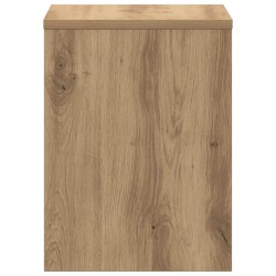 Table de chevet chêne artisanal 40x30x40 cm bois d'ingénierie 581437581437