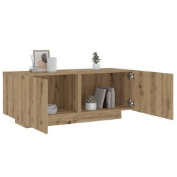 Table de chevet chêne artisanal 100x35x40 cm bois d’ingénierie 581438581438