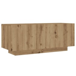 Table de chevet chêne artisanal 100x35x40 cm bois d’ingénierie 581438581438