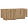 Table de chevet chêne artisanal 100x35x40 cm bois d’ingénierie 581438581438