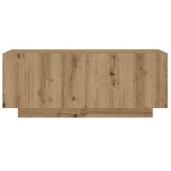 Table de chevet chêne artisanal 100x35x40 cm bois d’ingénierie 581438581438