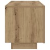 Table de chevet chêne artisanal 100x35x40 cm bois d’ingénierie 581438581438