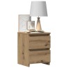 Table de chevet chêne artisanal 30x30x40 cm bois d'ingénierie 581439581439