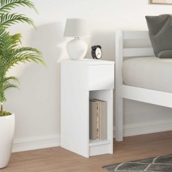 Table de chevet avec tiroir blanc 20x36x60 cm 581441581441