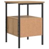 Table de chevet chêne artisanal 34x36x50 cm bois d'ingénierie 581446581446