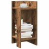 Table d'appoint avec étagère vieux bois 25,5x27x60 cm 581449581449