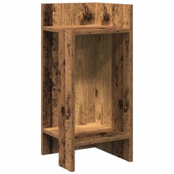 Table d'appoint avec étagère vieux bois 25,5x27x60 cm 581449581449