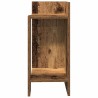 Table d'appoint avec étagère vieux bois 25,5x27x60 cm 581449581449