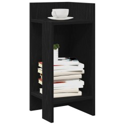 Table d'appoint avec étagère noir 25,5x27x60 cm 581458581458