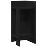 Table d'appoint avec étagère noir 25,5x27x60 cm 581458581458