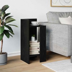Table d'appoint avec étagère noir 25,5x27x60 cm 581458581458