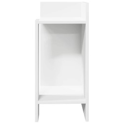 Table d'appoint avec étagère noir 25,5x27x60 cm 581458581458