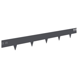 Bordure de Pelouse 20 pcs 100 x 12 cm Acier Anthracite 581460581460