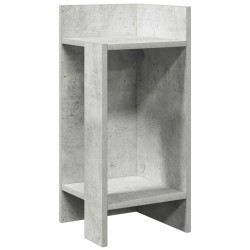 Table d'appoint avec étagère gris béton 25,5x27x60 cm 581462581462