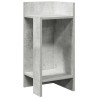 Table d'appoint avec étagère gris béton 25,5x27x60 cm 581462581462