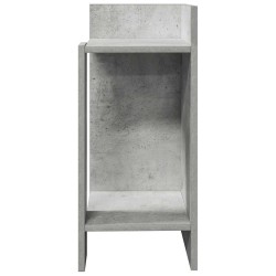 Table d'appoint avec étagère gris béton 25,5x27x60 cm 581462581462