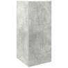 Table d'appoint avec étagère gris béton 25,5x27x60 cm 581462581462