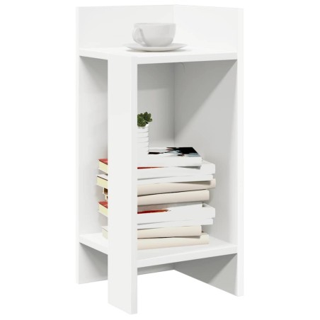 Table d'appoint avec étagère blanc 25,5x27x60 cm 581463581463