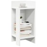Table d'appoint avec étagère blanc 25,5x27x60 cm 581463581463