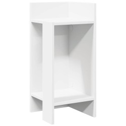 Table d'appoint avec étagère blanc 25,5x27x60 cm 581463581463