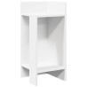 Table d'appoint avec étagère blanc 25,5x27x60 cm 581463581463