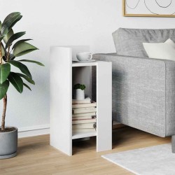 Table d'appoint avec étagère blanc 25,5x27x60 cm 581463581463