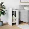 Table d'appoint avec étagère blanc 25,5x27x60 cm 581463581463