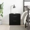 Table de chevet chêne noir 40x30x40 cm bois d'ingénierie 581465581465