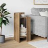 Table d'appoint avec étagère chêne artisanal 25,5x27x60 cm 581466581466