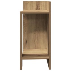 Table d'appoint avec étagère chêne artisanal 25,5x27x60 cm 581466581466